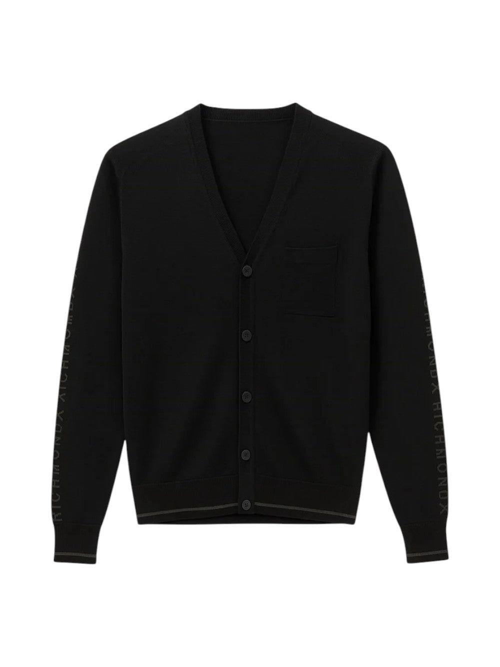 John Richmond Cardigan Uomo VISAB UMA26043CD BLACK