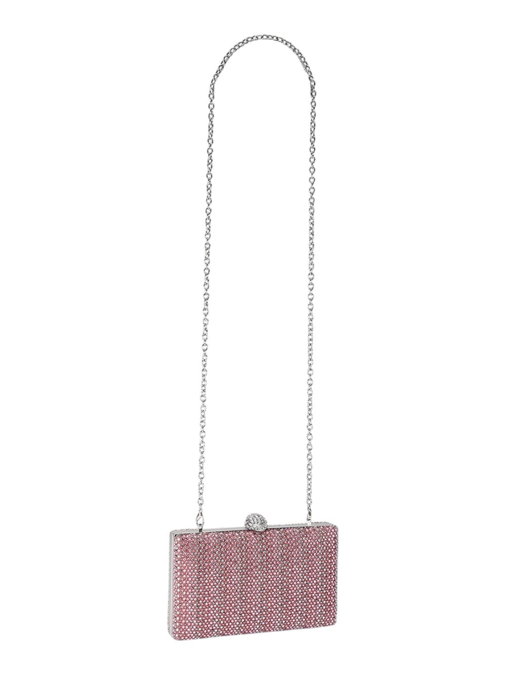 Kurt Geiger Borsa Donna Crystal Kensington Clutch-Pink Comb-Fabric 5569657609 57