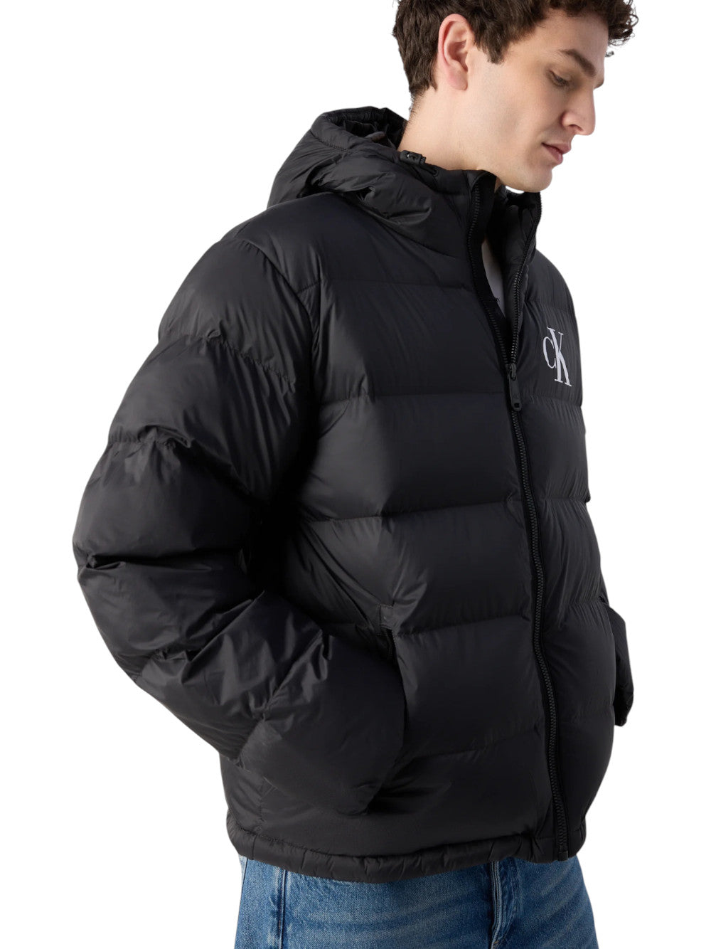 Calvin Klein Giubbino Uomo Nylon Monogram LV04RD528G