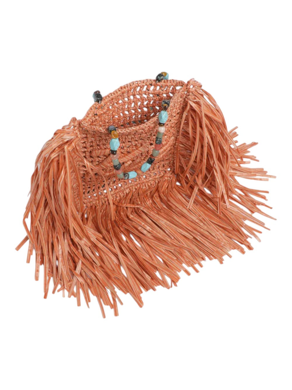 Kurt Geiger Borsa Donna Kurt Mini Tote Fringe-Orange-Others 5568891999 91