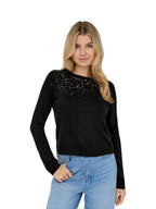 ONLY Maglia Donna ONLSTARRY LS SEQUIN O-NECK KNT 15359242