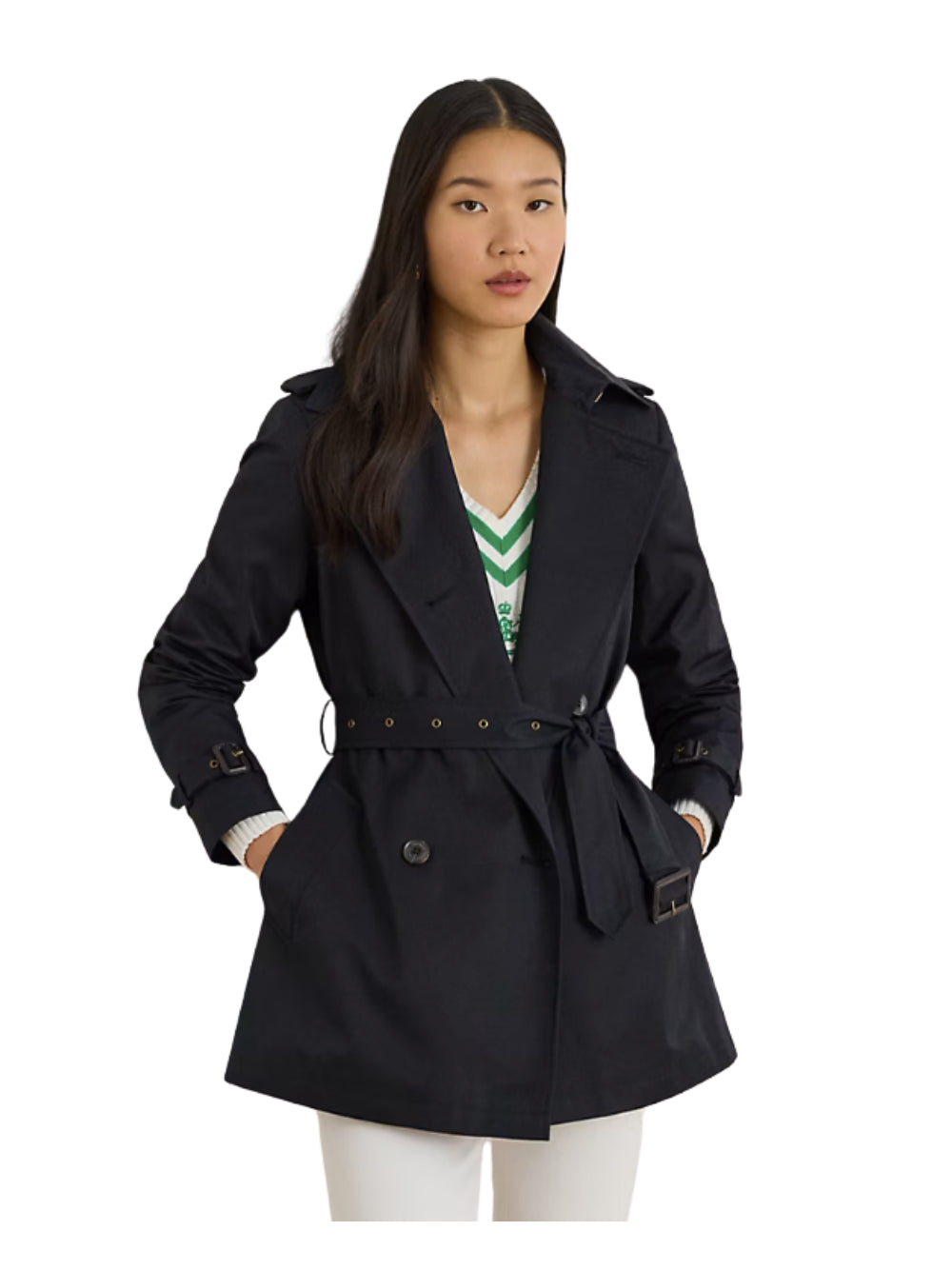 Lauren Ralph Lauren Trench Donna DB BLT TR30"-LINED-COAT 297967126004