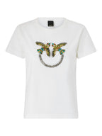 Pinko T-SHIRT Donna QUENTIN T-SHIRT JERSEY RICAMO 100535A33FZ05
