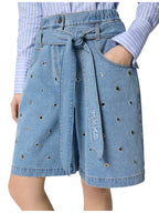 Pinko Jeans Donna BALLO BERMUDA DENIM + EYELETS 106258A32OPJD