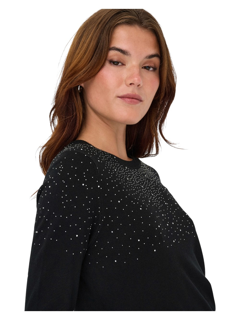 ONLY Maglia Donna ONLANABELLA LS BLING O-NECK KNT 15355228