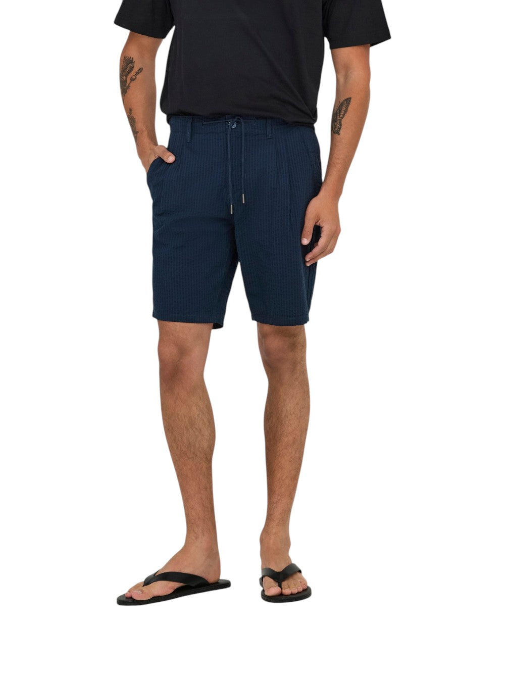 ONLY & SONS Bermuda Uomo ONSLEO LIFE 0009 SEERSUCKER 22028301 Navy Blazer