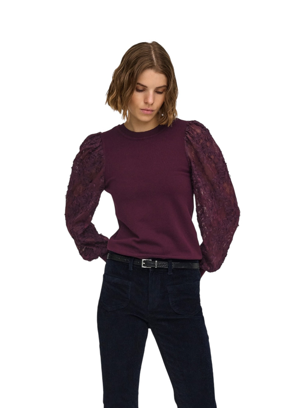 ONLY Maglia Donna ONLGLOW 15382123 19-2118 TCX