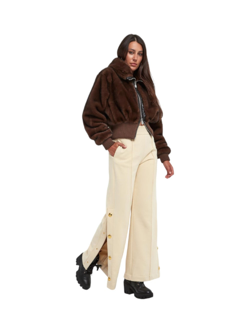 Pinko Simil Pelliccia Donna BAGELS BOMBER 105399A2PI D49