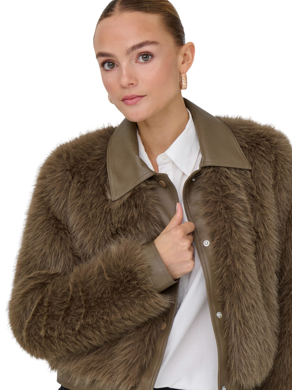 ONLY Ecopelliccia Donna ONLYUMI LIFE FAUX FUR JACKET OTW 15356776