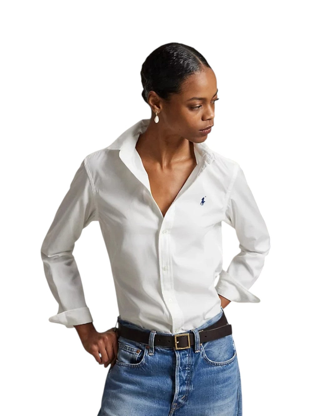 Polo Ralph Lauren Camicia Donna LS CRLTE ST-LONG SLEEVE-BUTTON FRONT SHIRT 211891376001