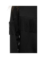 VILA Felpa Donna VIREFLECT L/S O-NECK FRINGE SWEATSHIRT/R 14109498