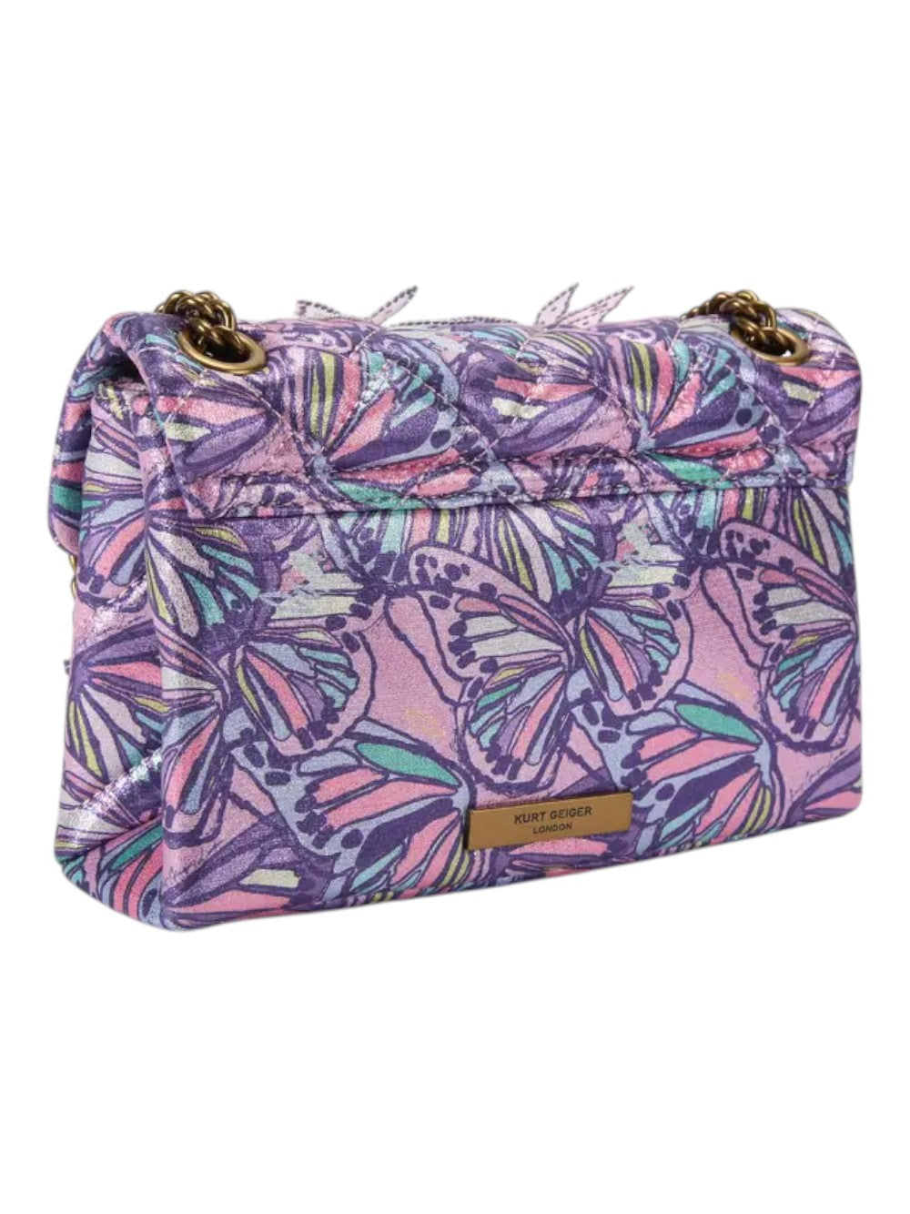 Kurt Geiger Borsa Donna Mini Kensington Butterfly-Lilac-Fabric 5588595609 95