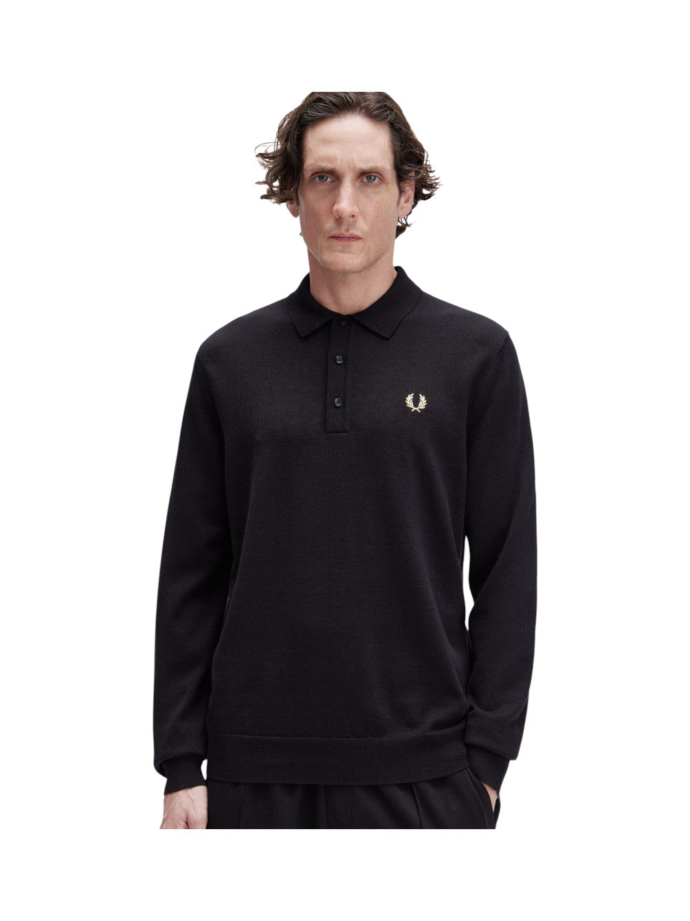 Fred Perry Polo Uomo FP CLASSIC KNITTED SHIRT LS K4535 220