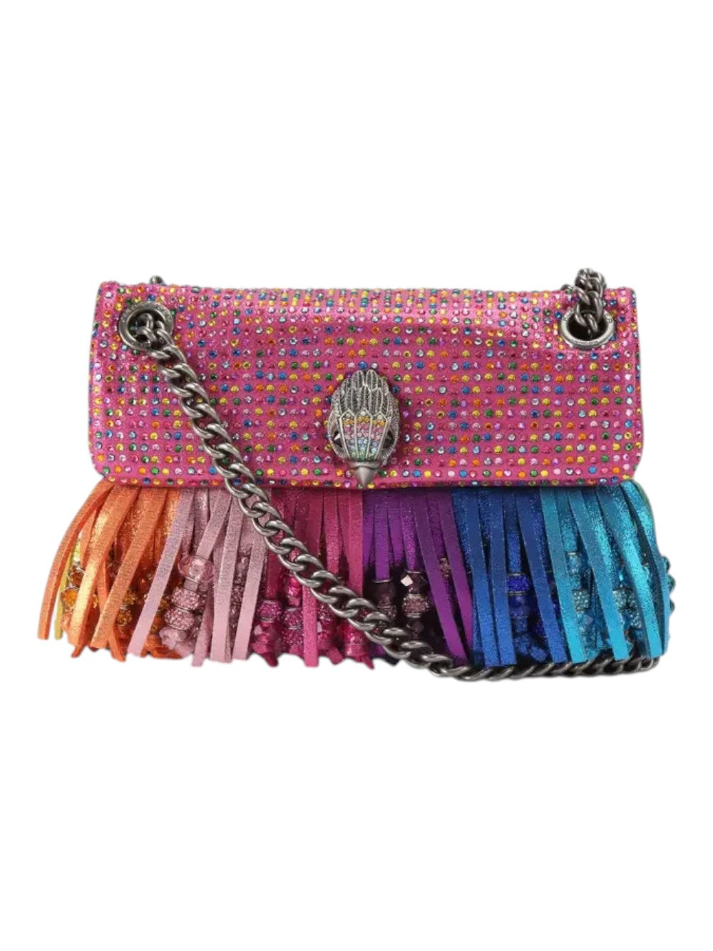 Kurt Geiger Borsa Donna Mini Kensington Fringes-Mult/Other-Fabric 5607169609 69