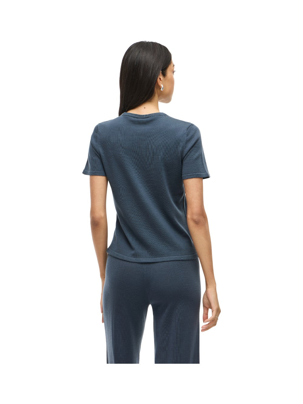 VILA T-shirt Donna VILIPSA 2/4 O-NECK KNIT TOP/PB/R 14108149