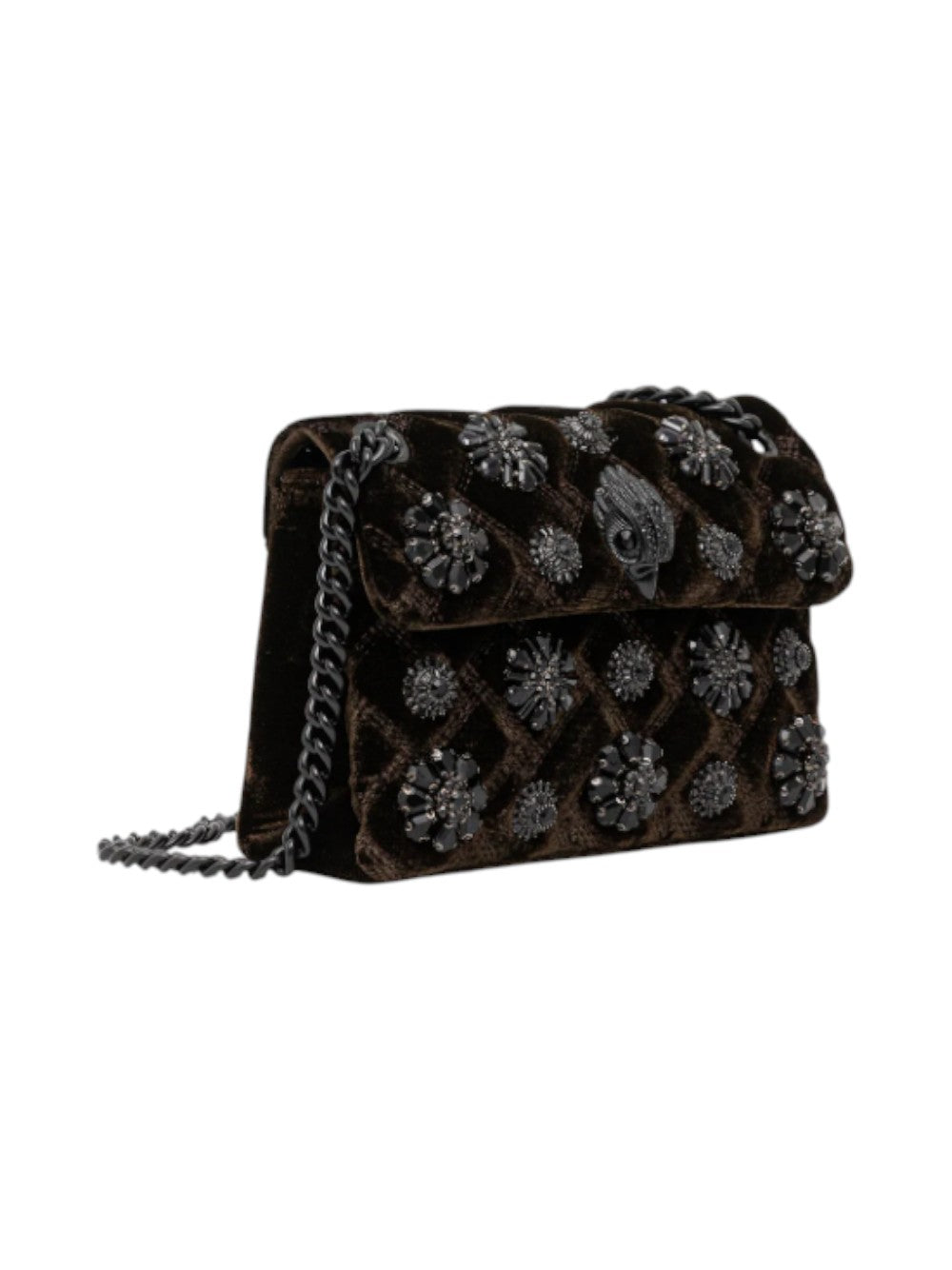Kurt Geiger Borsa Donna VELVET MINI KENSINGTON VELVET MINI KENSINGTON