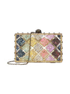 Kurt Geiger Borsa Donna Crystal Quilt Box Clutch 3592999979 99