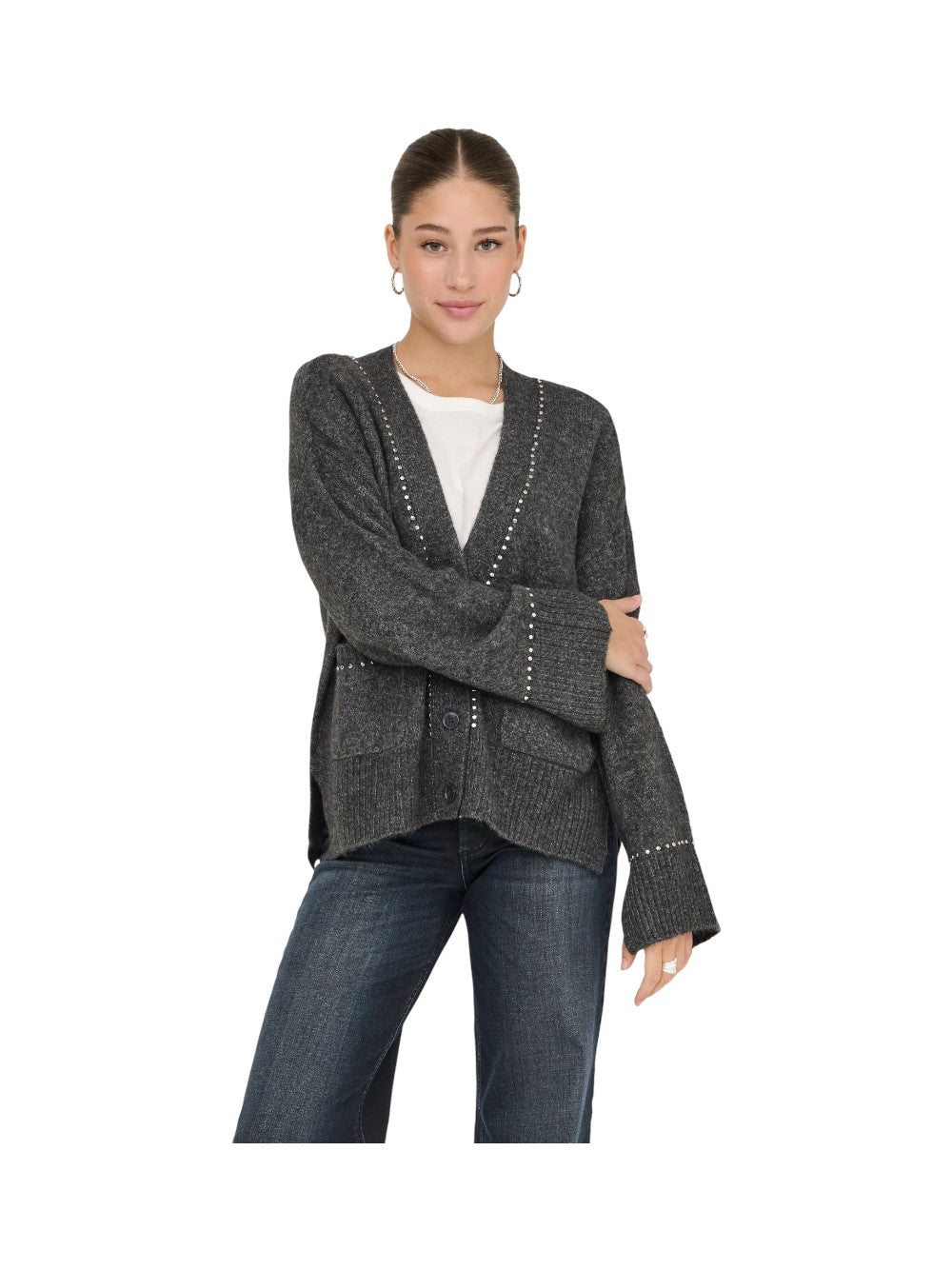 ONLY Cardigan Donna ONLELSIE LS STUDS CARDIGAN CC KNT 15350625