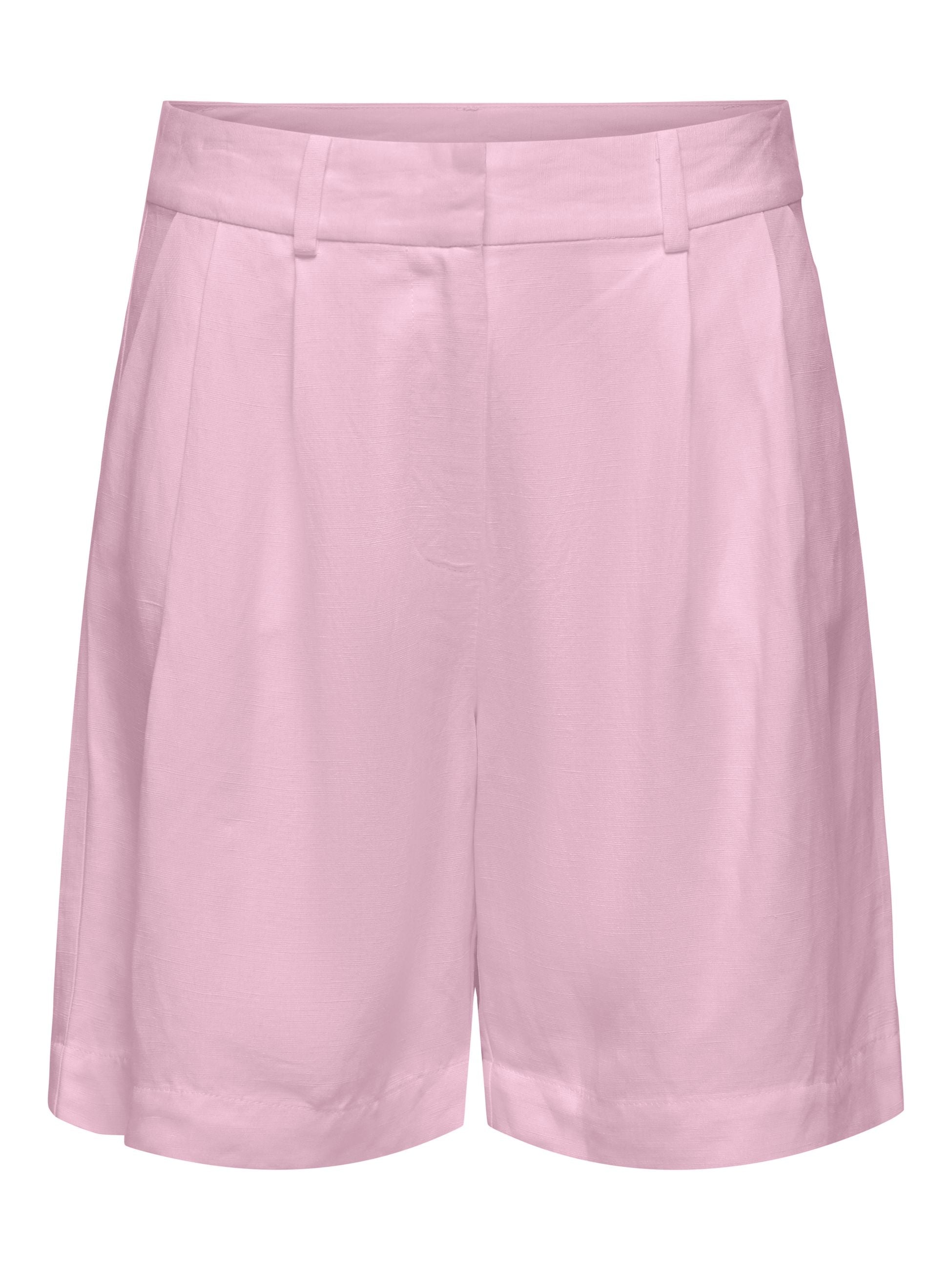 ONLY Pantaloncini Da Donna, Vita Alta, Sopra Il Ginocchio, Con Passanti Per Cintura E Tasche Posteriori. Taglio Normale, Stile Danese Casual.