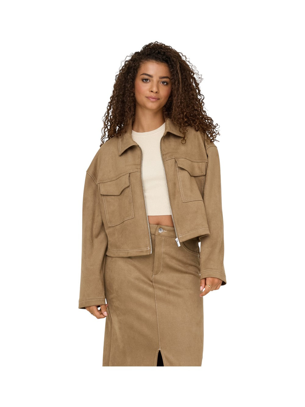 ONLY Giubbino Donna ONLSTINA FAUX SUEDE 15351260