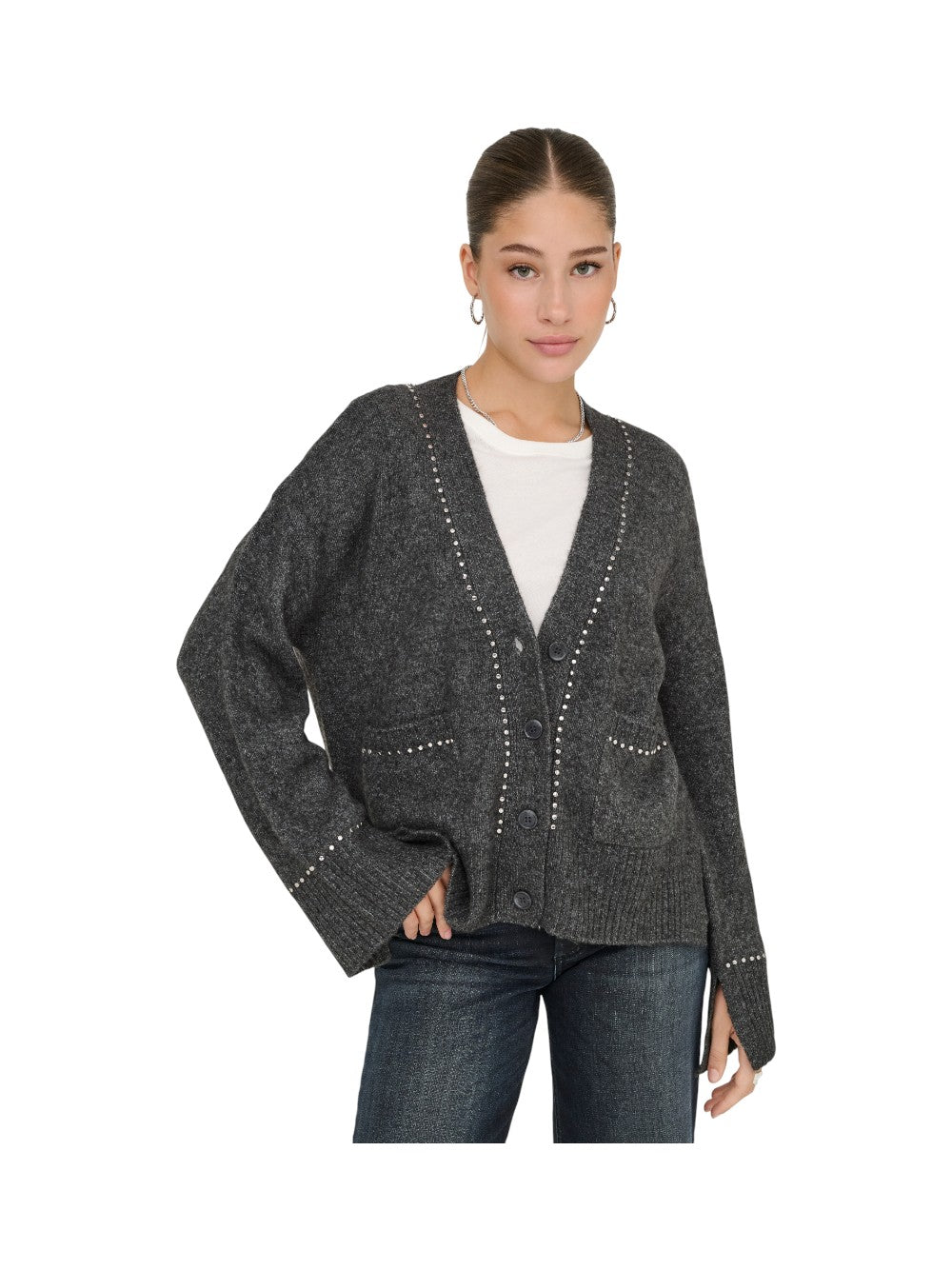 ONLY Cardigan Donna ONLELSIE LS STUDS CARDIGAN CC KNT 15350625