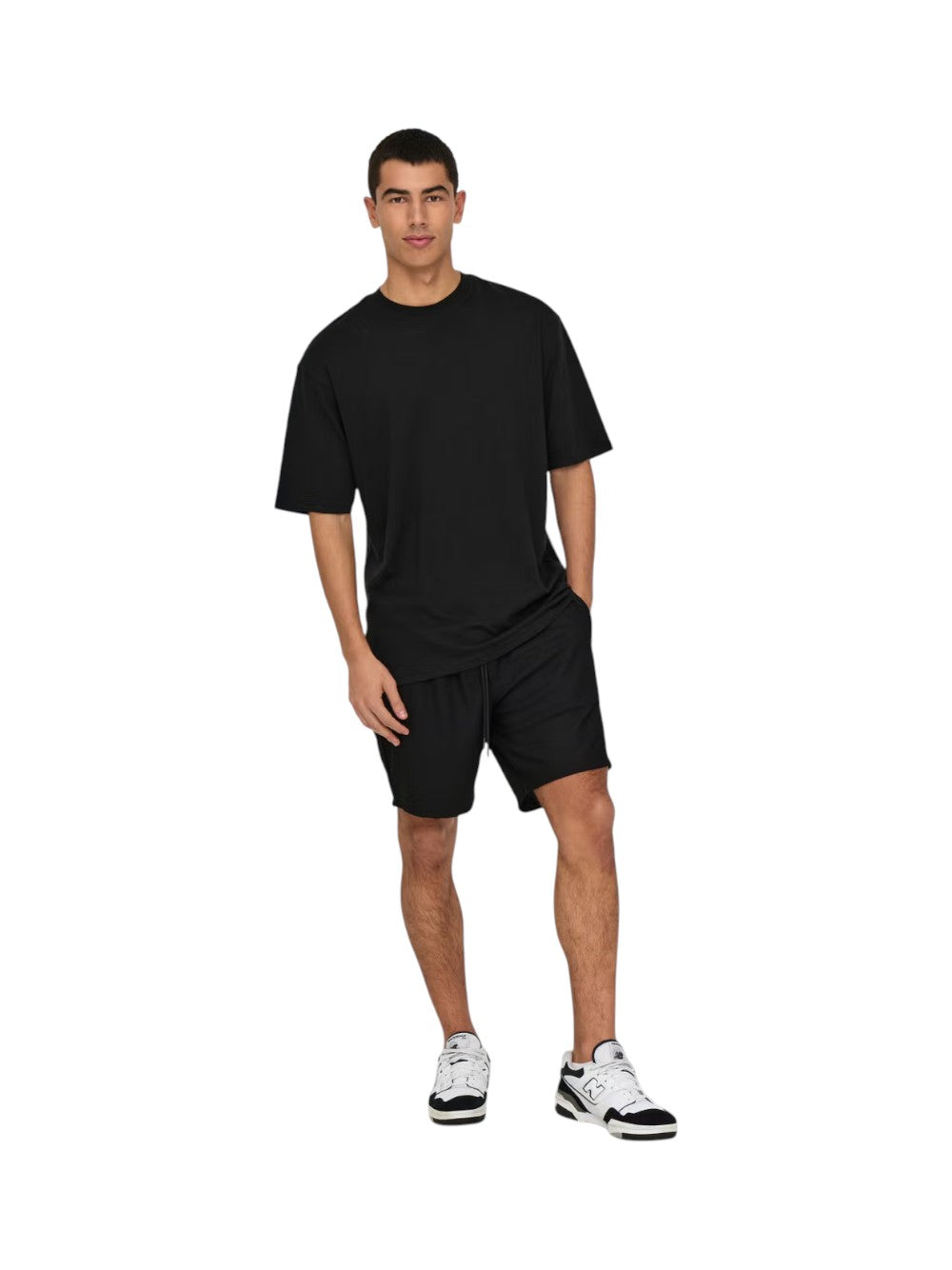 ONLY & SONS Bermuda Uomo ONSTEL LIFE PLIZZE 22030477 Black