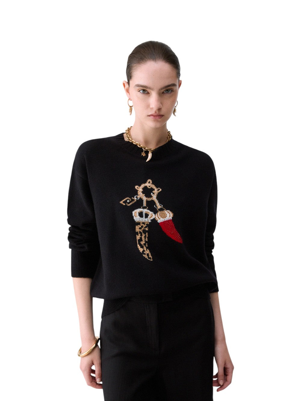 Liu Jo Maglia Donna ECS MAGLIA M/L LUCKY CHARMS WF6457MS009 L9457