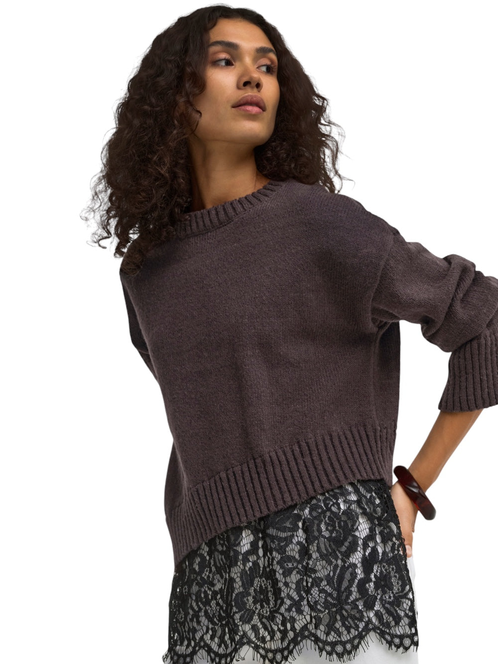 ONLY Maglia Donna ONLEVIE 15382505 19-0915 TCX