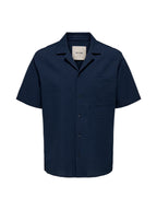 ONLY & SONS Camicia Uomo ONSEYE RESORT SEER 0009 22030342 Navy Blazer