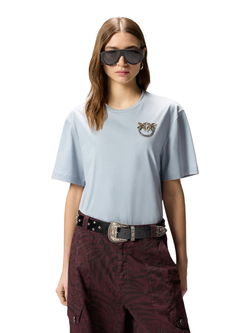 Pinko T-SHIRT Donna STREPITOSO T-SHIRT JERSEY RICA 105526A33FE87
