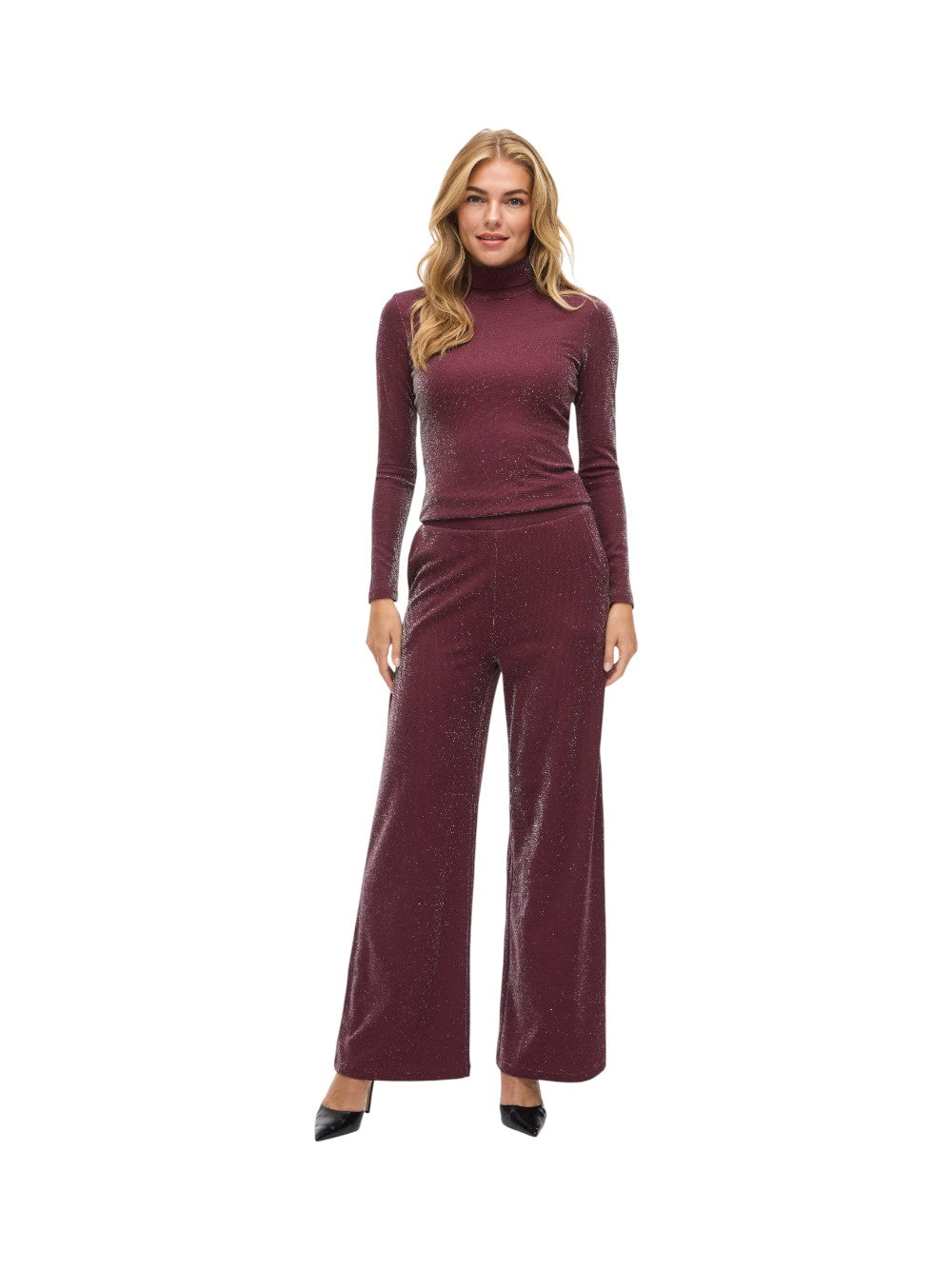 VILA Pantalone Donna VIELEINAS HW WIDE PANTS 14111367