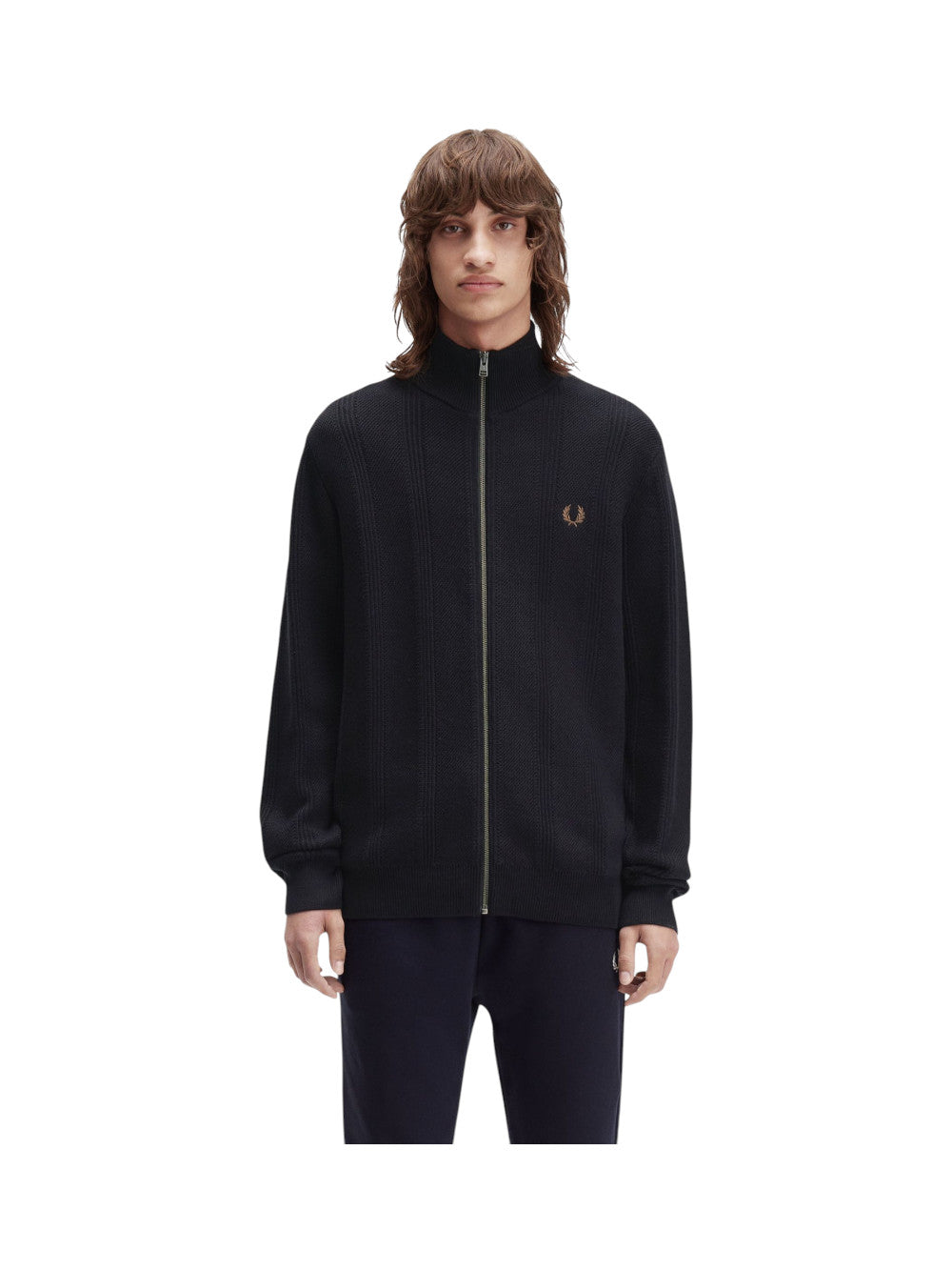 Fred Perry Cardigan Uomo FP TEXTURED ZIP THROUGH CARDIGAN K1304 102