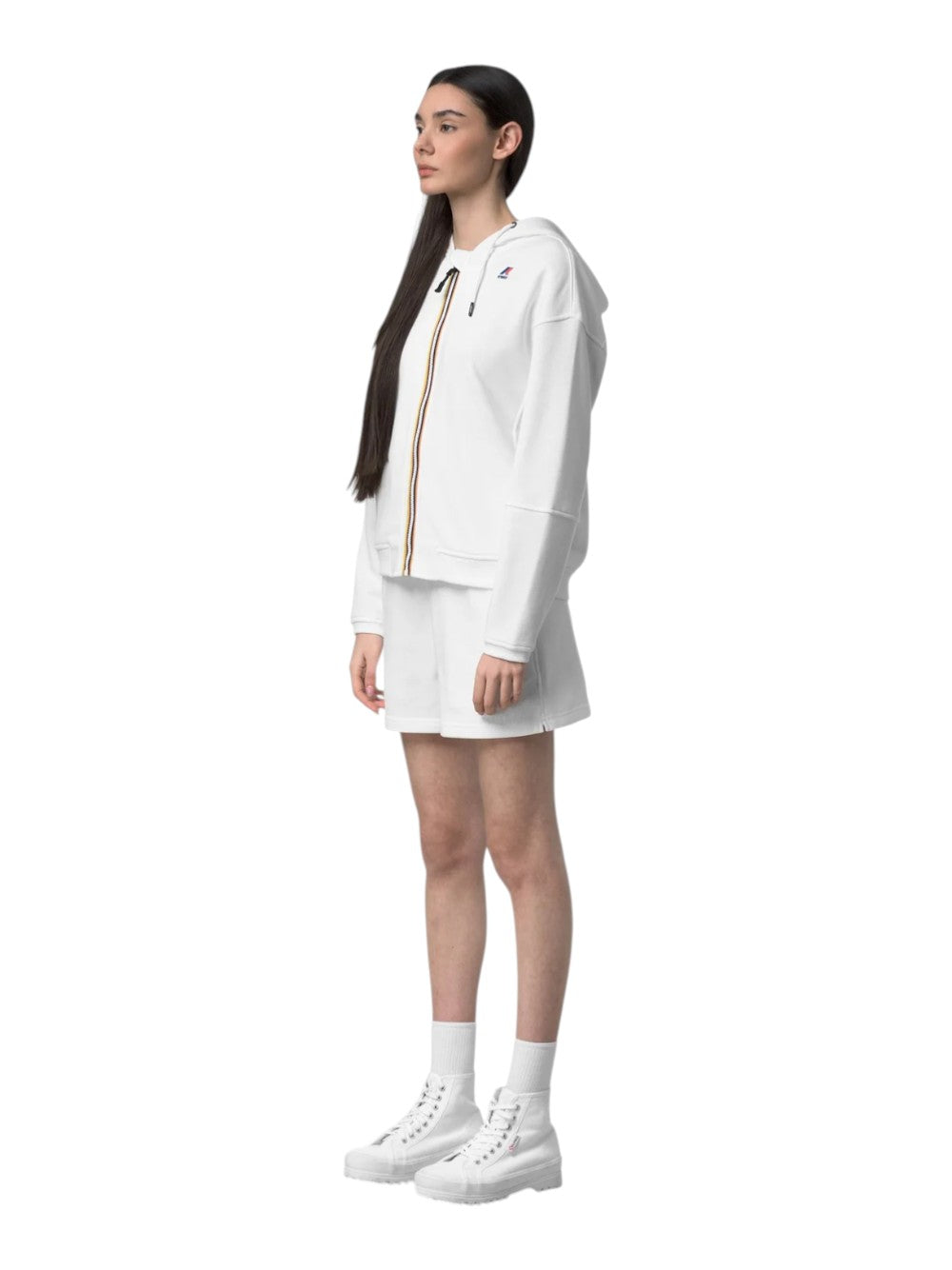 K-Way Felpa Donna LARA POLY COTTON K4146GW 001