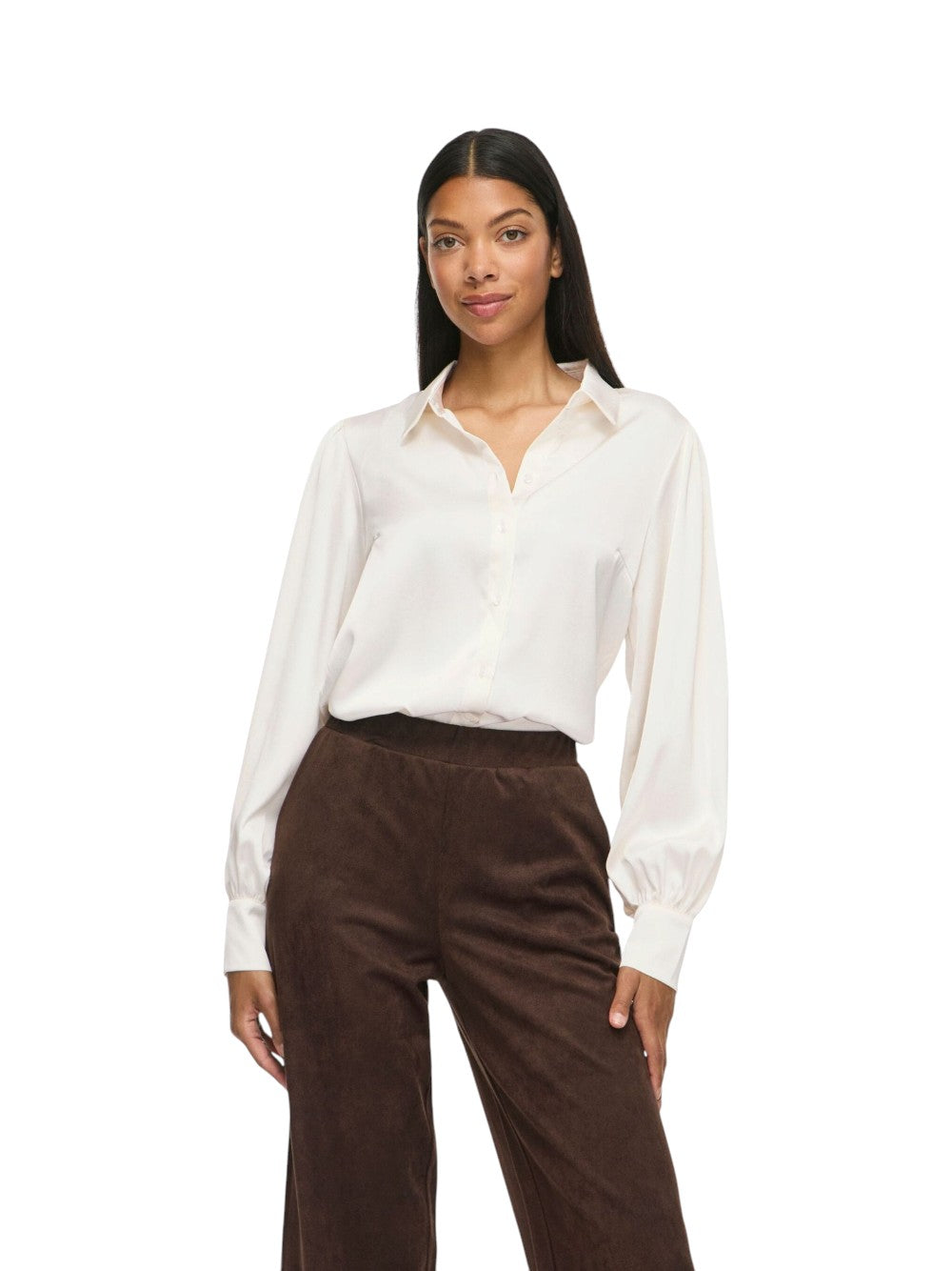 VILA Camicia Donna VIENNA RAVENNA 14107462 11-4201 TCX