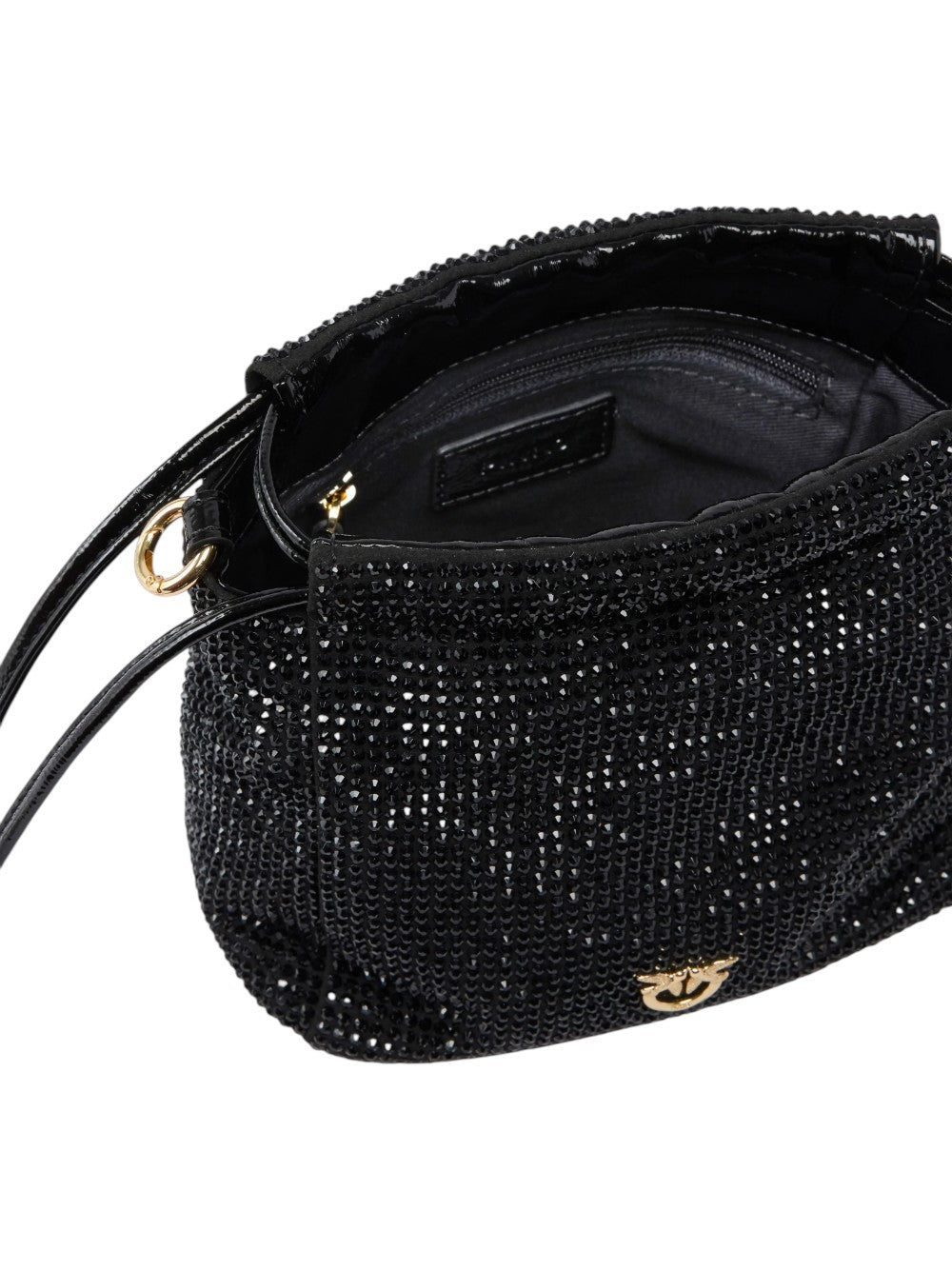 Pinko Borsa Donna POUCH FLOWER FULL STRASS 107678A2WF Z99Y