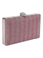 Kurt Geiger Borsa Donna Crystal Kensington Clutch-Pink Comb-Fabric 5569657609 57