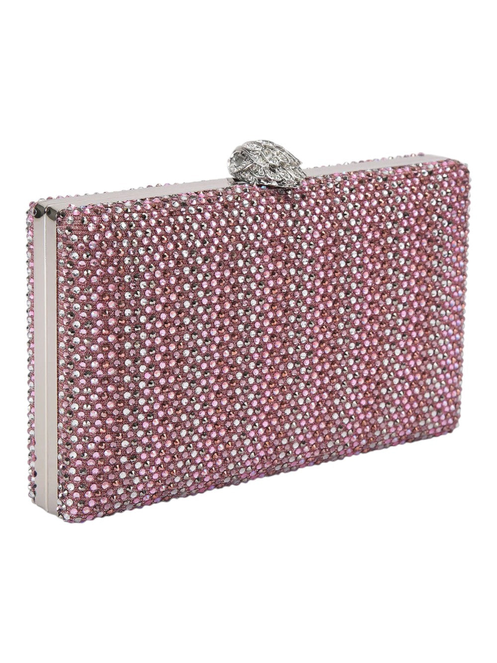 Kurt Geiger Borsa Donna Crystal Kensington Clutch-Pink Comb-Fabric 5569657609 57