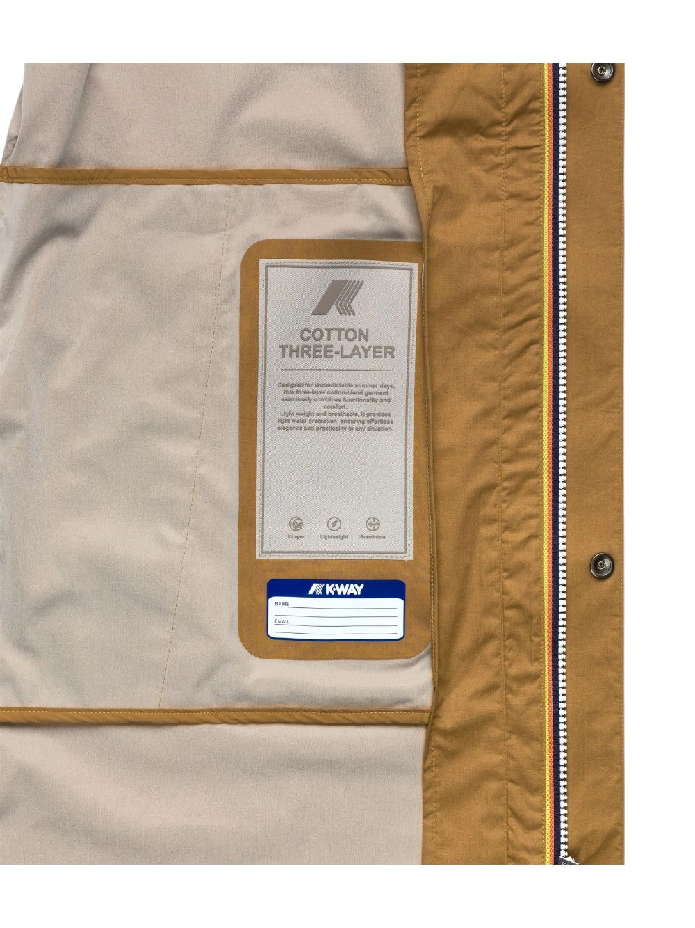 K-Way GIUBBINO Uomo TOMMY COTTON 3LAYERS K1122TW V04