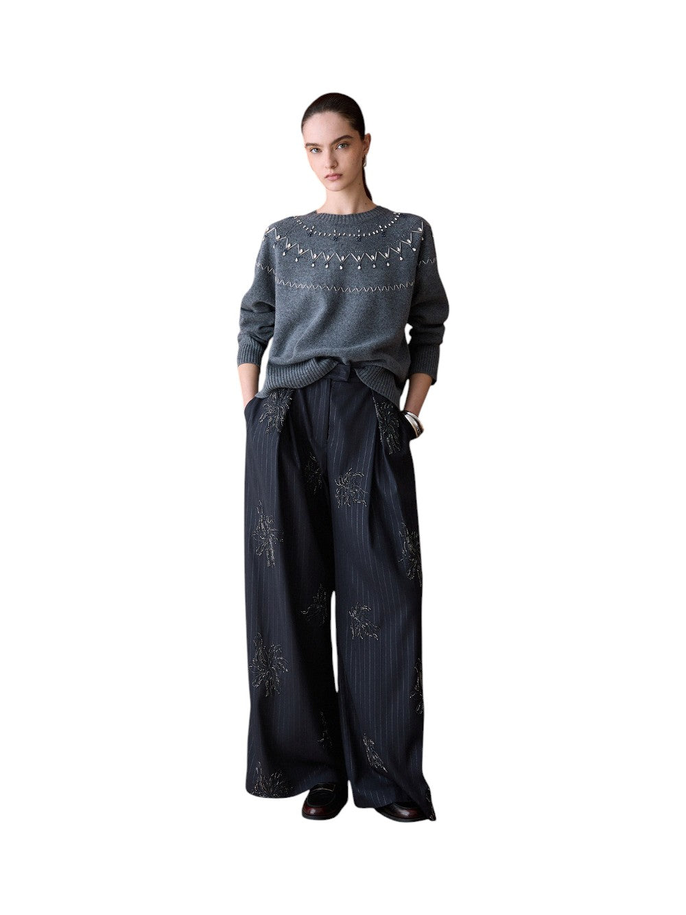 Liu Jo Maglia Donna ECS MAGLIA CHIUSA M/L RICAMO WF6371MS009 L9527