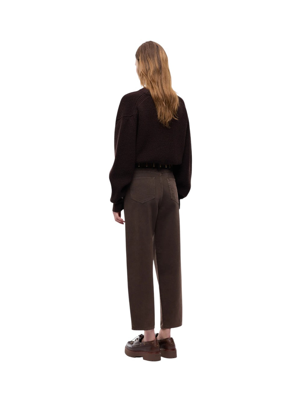 Pinko Pantalone Donna ESTELLE EGG BULL FISSO WASHED 103857A3KU L72