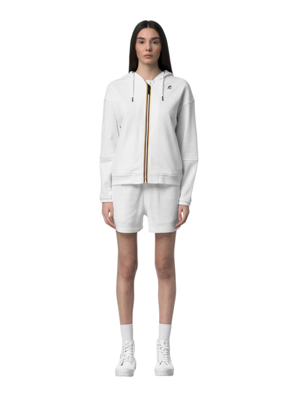 K-Way Felpa Donna LARA POLY COTTON K4146GW 001