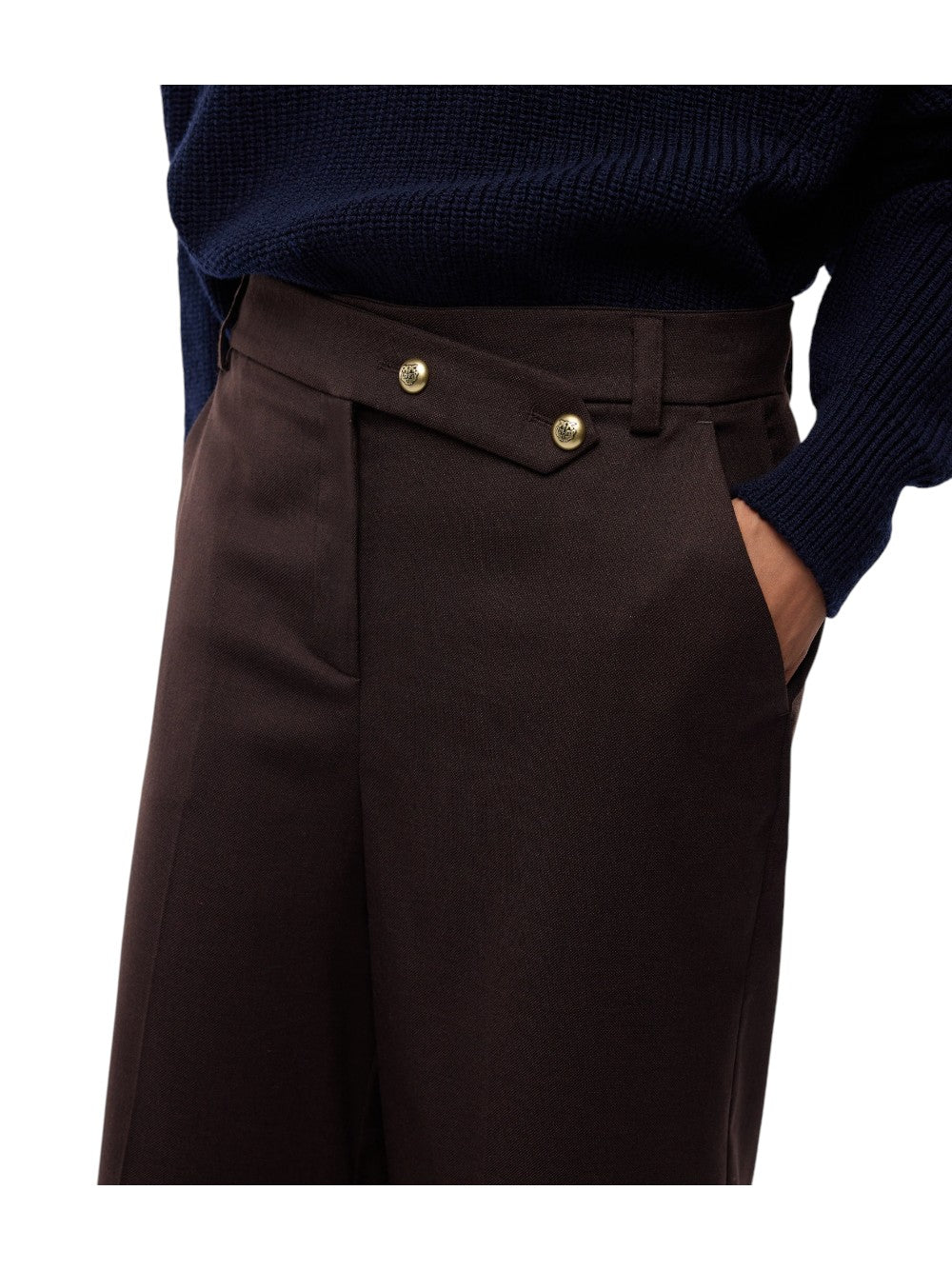 Pinko Pantalone Donna MERLOT BERMUDA DIAGONALE MISTO 107714A3MS M04