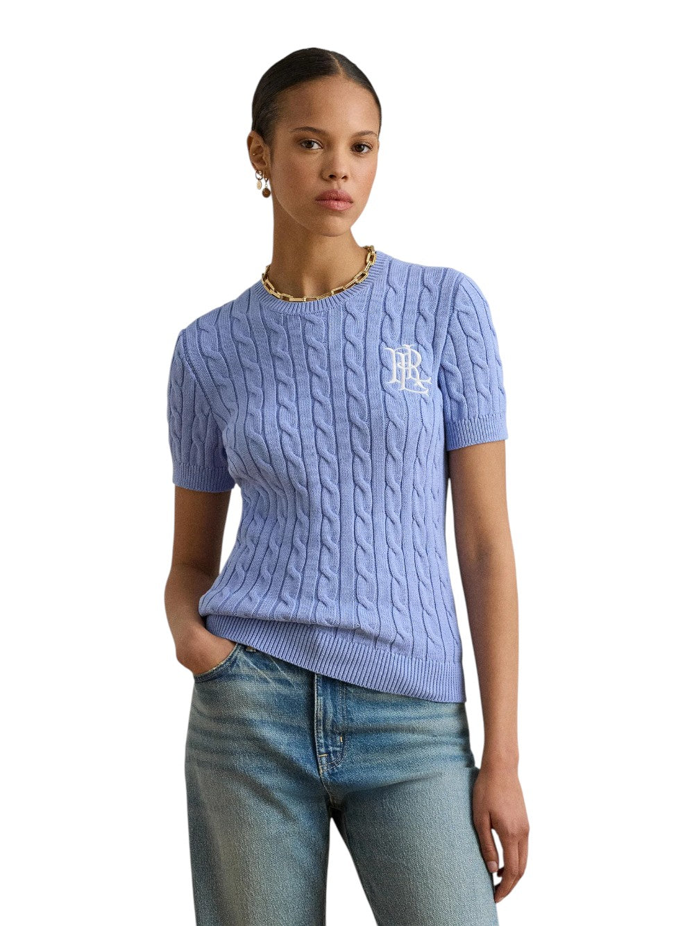 Lauren Ralph Lauren Maglia Donna EYELAH-SHORT SLEEVE-PULLOVER 200P07025003