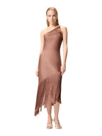 Pinko Abito Donna KIWI ABITO SATIN CON FRANGE 106352A33DL50