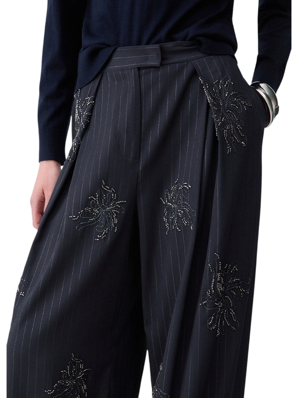Liu Jo Pantalone Donna PANT.TS AMPIO RICAMATO CF6085T826A D3074