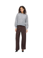 VILA Maglia Donna VIRYLEIGH O-NECK L/S KNIT TOP/TES 14108860